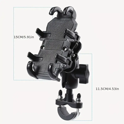 Soporte para uso rudo con sistema antivibracion (Base a manillar)