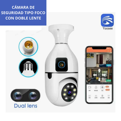Foco camara de doble lente