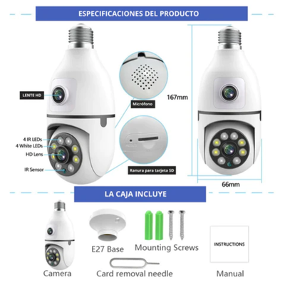 Foco camara de doble lente
