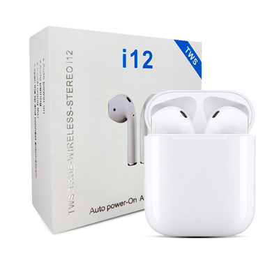 AURICULAR TWS i12, BLUETOOTH, RECARGABLE